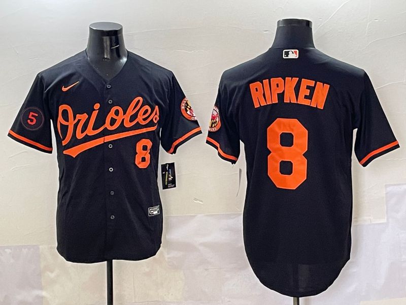 Men Baltimore Orioles #8 Ripken Black Game 2025 Nike MLB Jersey style 5096->baltimore orioles->MLB Jersey